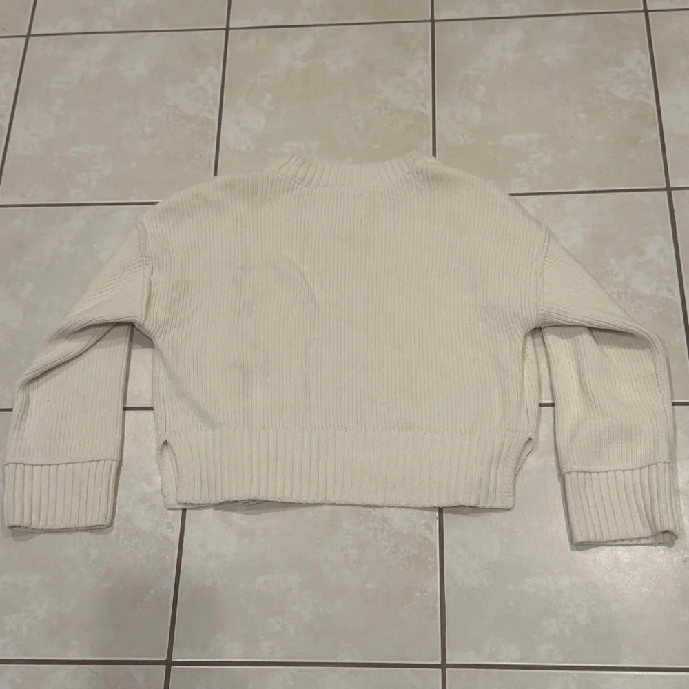 Abercrombie & Fitch Cream Chunky Button Cardigan - Picture 4 of 5
